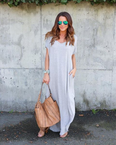 long dress for women boho beach dresses split short sleeve roupa vestidos summer bohemian style casual elegant, Black;gray
long dress for women boho beach dresses split short sleeve roupa vestidos summer bohemian style casual elegant, Black;gray