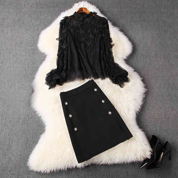 two piece dress spring summer long sleeve crew neck lace panelled blouse + buttons knee-length skirt 2 s set lm1718t10668 lpog, White
two piece dress spring summer long sleeve crew neck lace panelled blouse + buttons knee-length skirt 2 s set lm1718t10668 lpog, White