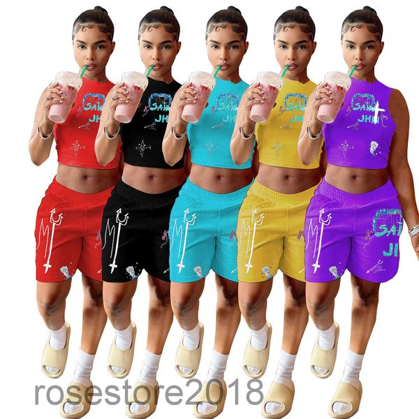 5 colors women tracksuits outfits 2021 summer women's designer fashion simple style printing sleeveless vest shorts slim casual two-pie, Gray
5 colors women tracksuits outfits 2021 summer women's designer fashion simple style printing sleeveless vest shorts slim casual two-pie, Gray
