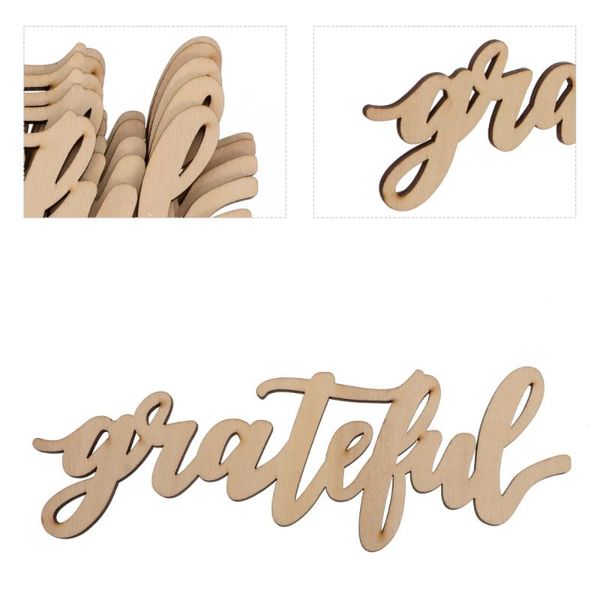 5pcs holiday hanging decorations wooden grateful slices pendants decorative objects & figurines
5pcs holiday hanging decorations wooden grateful slices pendants decorative objects & figurines