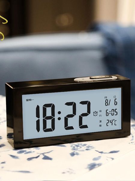 other clocks & accessories brightness adjustment table alarm clock modern big numbers silent cute black simple travel
other clocks & accessories brightness adjustment table alarm clock modern big numbers silent cute black simple travel
