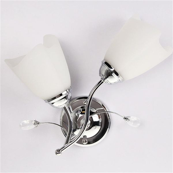 wall lamp e27 single/double head sconce chrome steel glass light corridor living room decor super deal wf101010
wall lamp e27 single/double head sconce chrome steel glass light corridor living room decor super deal wf101010