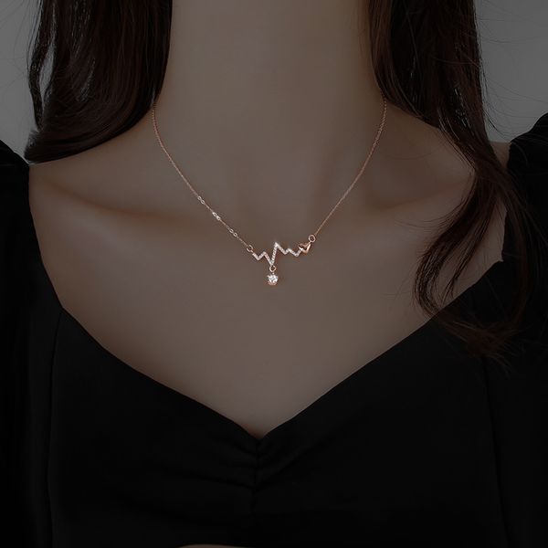 bait necklace and female new niche design feeling collarbone chain contracted temperament, Silver
bait necklace and female new niche design feeling collarbone chain contracted temperament, Silver