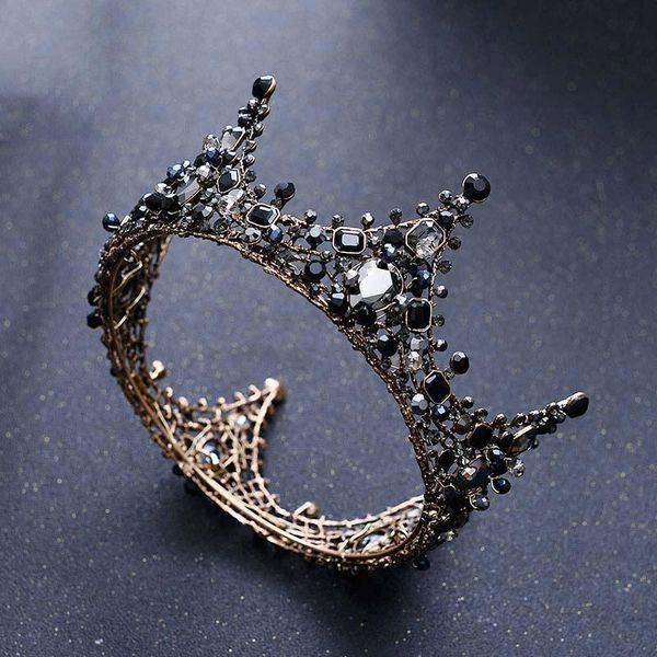hair clips & barrettes baroque black crown crystal tiara bride bridal headbands round full princess tiaras and crowns women wedding jewelry, Golden;silver
hair clips & barrettes baroque black crown crystal tiara bride bridal headbands round full princess tiaras and crowns women wedding jewelry, Golden;silver