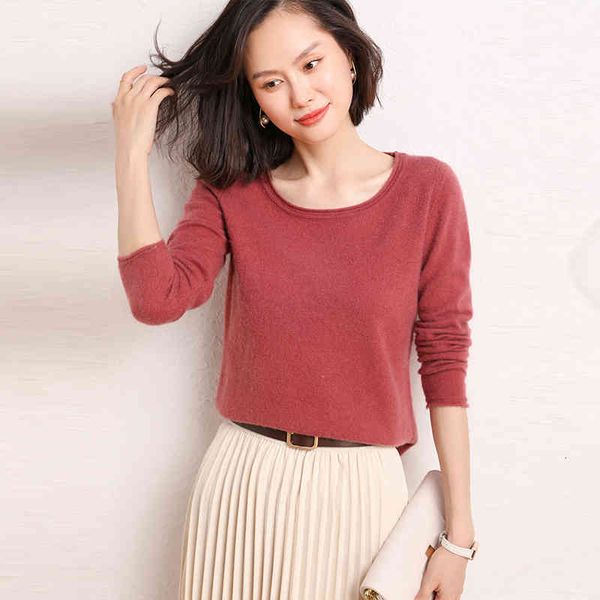 women's sweaters casual wool sweater 2021, solid-colored casual with round-neck, cashmere, plus size, for women, autumn and winter 100%, White;black
women's sweaters casual wool sweater 2021, solid-colored casual with round-neck, cashmere, plus size, for women, autumn and winter 100%, White;black