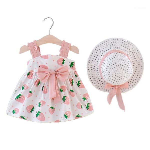 toddlers girls suspender dress, strawberry polka dots printing princess dress with decorative hat girl's dresses1, Red;yellow
toddlers girls suspender dress, strawberry polka dots printing princess dress with decorative hat girl's dresses1, Red;yellow