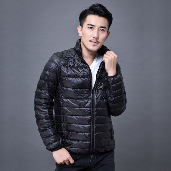 2021 new down et men's hooded st collar short large middle-aged young people's coat light and thin, Black
2021 new down et men's hooded st collar short large middle-aged young people's coat light and thin, Black