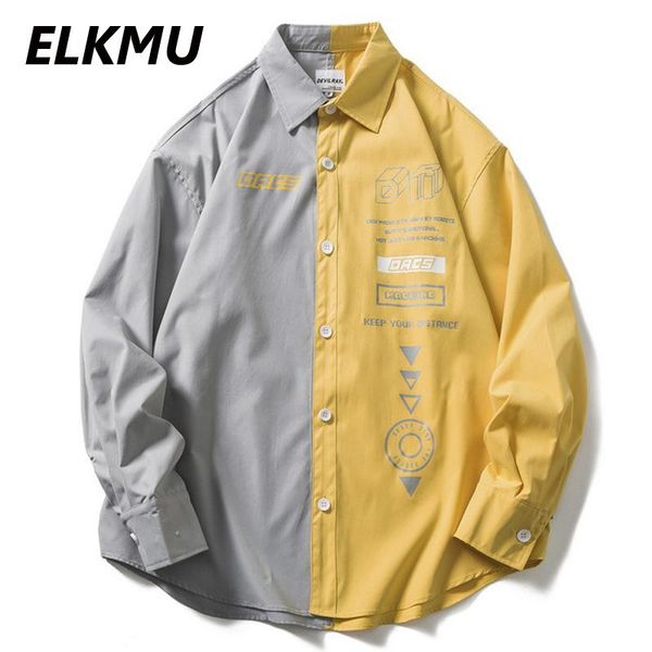 men's casual shirts elkmu harajuku streetwear shirt patchwork color contrast long sleeve jackets summer autumn fashion male hm397, White;black
men's casual shirts elkmu harajuku streetwear shirt patchwork color contrast long sleeve jackets summer autumn fashion male hm397, White;black