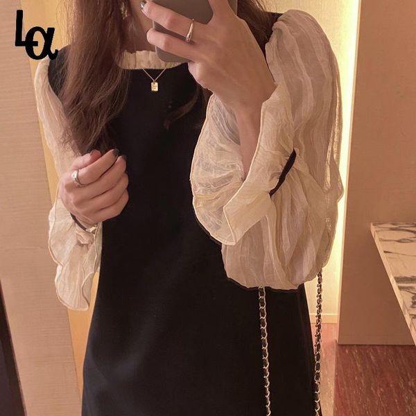 casual dresses luck a 2021 women elegant ruffles patchwork high waist straight mini dress lady solid flare sleeve female office vestidos, Black;gray
casual dresses luck a 2021 women elegant ruffles patchwork high waist straight mini dress lady solid flare sleeve female office vestidos, Black;gray