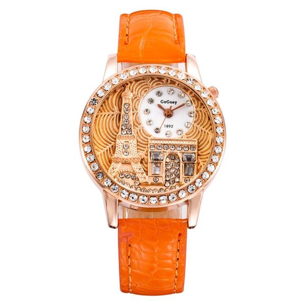 wristwatches fashion women wrist watch quartz ladies famous clock eiffel tower dial zegarek damski, Slivery;brown
wristwatches fashion women wrist watch quartz ladies famous clock eiffel tower dial zegarek damski, Slivery;brown