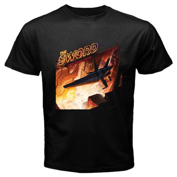 The Sword Greetings From Men's Black T-Shirt Size S-3XL, White;black