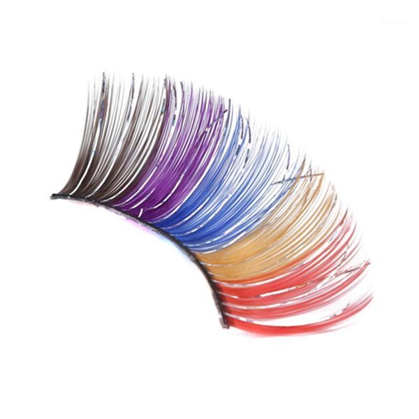 1pair exaggeration stage false eyelashes colorful feathers glitter makeup eyes lash women party make up maquiagem1
1pair exaggeration stage false eyelashes colorful feathers glitter makeup eyes lash women party make up maquiagem1