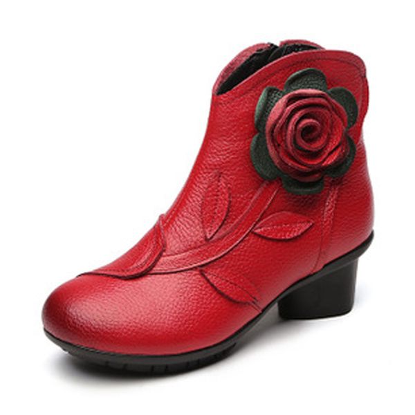 chenyangniao autumn and winter mid tube women's boots national style thick heel sho genuine leather cotton, Black
chenyangniao autumn and winter mid tube women's boots national style thick heel sho genuine leather cotton, Black