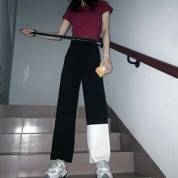 women's pants & capris nicemix harajuku joggers women sweatpants patchwork ankle-length korean straight 2021 casual wide leg loose wome, Black;white
women's pants & capris nicemix harajuku joggers women sweatpants patchwork ankle-length korean straight 2021 casual wide leg loose wome, Black;white