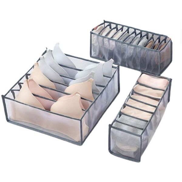 storage baskets 3 pcs foldable drawer type organizer cloth divider closet box for underwear bra sock lattice wardrobe
storage baskets 3 pcs foldable drawer type organizer cloth divider closet box for underwear bra sock lattice wardrobe
