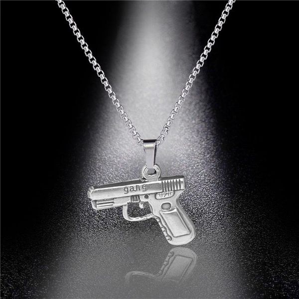 pendant necklaces 2021 hit stainless steel minimalist jewelry gun necklace kpop choker party gift high quality, Silver
pendant necklaces 2021 hit stainless steel minimalist jewelry gun necklace kpop choker party gift high quality, Silver