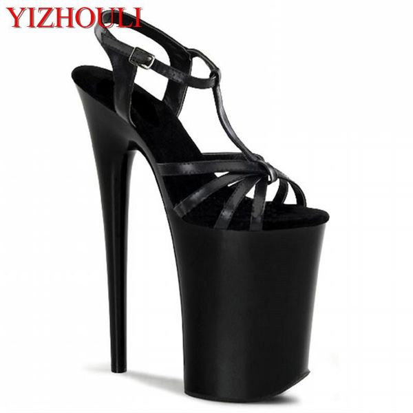 fashion ultra thick 20 cm sandals, base hate the sky high fine stage performance heel sandals, Black
fashion ultra thick 20 cm sandals, base hate the sky high fine stage performance heel sandals, Black
