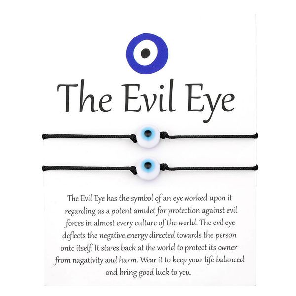 lucky evil blue eye charms bracelets red stringthread rope chain couple friendship bracelet wish card jewelry for women men, Black
lucky evil blue eye charms bracelets red stringthread rope chain couple friendship bracelet wish card jewelry for women men, Black