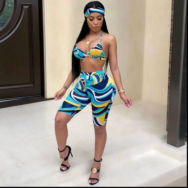 3 two piece outfit summer womens tracksuits holiday boho colorful bra set crop short pant scarf beach wear swimwear, Gray
3 two piece outfit summer womens tracksuits holiday boho colorful bra set crop short pant scarf beach wear swimwear, Gray