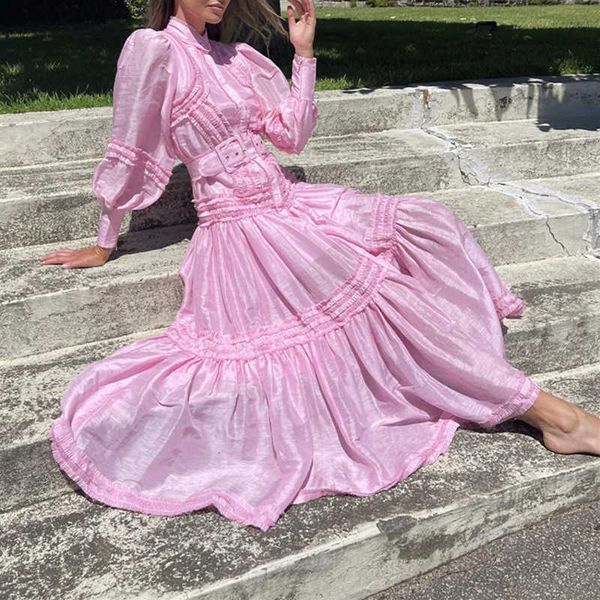 fabpop elegant dress women stand collar lantern long sleeve high waist sashes slim a line maxi dresses female gb401 210709, Black;gray
fabpop elegant dress women stand collar lantern long sleeve high waist sashes slim a line maxi dresses female gb401 210709, Black;gray
