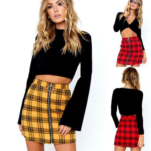 skirts fashion women high waist mini plaid skirt girl casual zipper pencil short, Black
skirts fashion women high waist mini plaid skirt girl casual zipper pencil short, Black