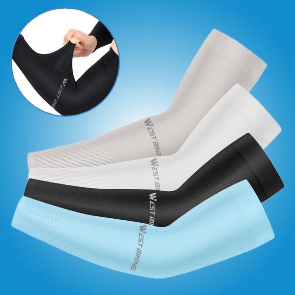 elbow & knee pads west biking ice silk sport arm sleeves cycling cover uv protection outdoor running basketball summer, Black;gray
elbow & knee pads west biking ice silk sport arm sleeves cycling cover uv protection outdoor running basketball summer, Black;gray