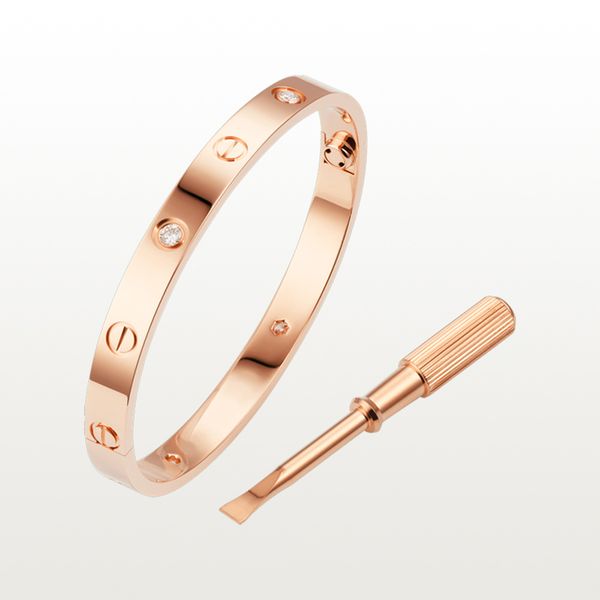 love screw bracelet designer bracelets 4 diamonds bangle luxury jewelry accessories titanium steel alloy gold-plated never fade not allergic, Black
love screw bracelet designer bracelets 4 diamonds bangle luxury jewelry accessories titanium steel alloy gold-plated never fade not allergic, Black