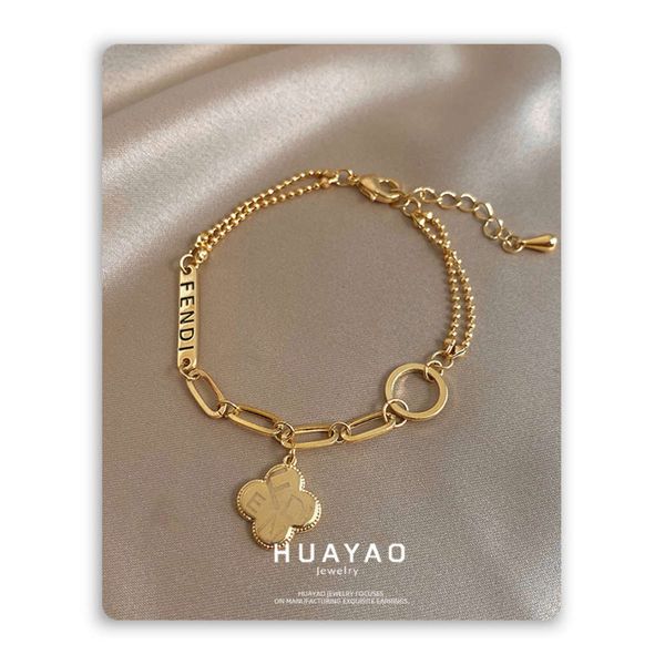 yida accessories lucky clover bracelet korean rose gold inlaid diamond bracelet, Black
yida accessories lucky clover bracelet korean rose gold inlaid diamond bracelet, Black