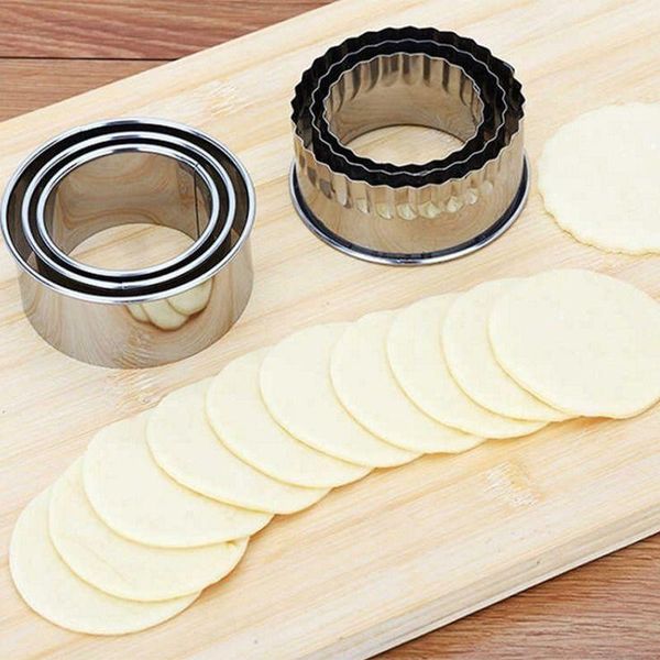 3pcs stainless steel dough cutting round/flower shaped dumplings molds set cutter cookie cake pastry wrapper for kitchen baking & tools
3pcs stainless steel dough cutting round/flower shaped dumplings molds set cutter cookie cake pastry wrapper for kitchen baking & tools