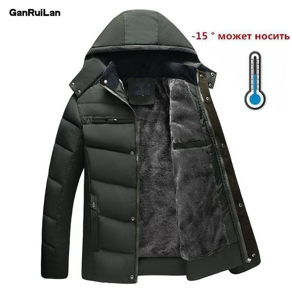 style parka men winter jacket men thicken hooded waterproof outwear warm coat fathers' clothing casual warm men's overcoat 210518, Black;brown
style parka men winter jacket men thicken hooded waterproof outwear warm coat fathers' clothing casual warm men's overcoat 210518, Black;brown