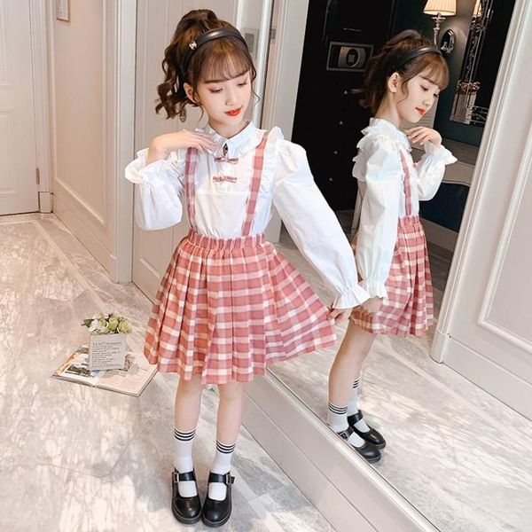 clothing sets children's skirts preppy style long sleeve white shirt and plaid suspender skirt two piece suit kids clothes girls outfit
clothing sets children's skirts preppy style long sleeve white shirt and plaid suspender skirt two piece suit kids clothes girls outfit