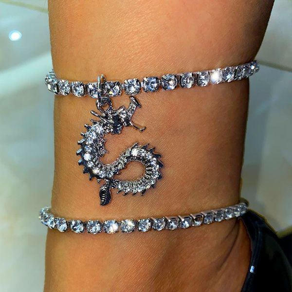 anklets jjfoucs bling crystal tennis chain dragon anklet for women fashion charm animal foot rhinestone jewelry, Red;blue
anklets jjfoucs bling crystal tennis chain dragon anklet for women fashion charm animal foot rhinestone jewelry, Red;blue