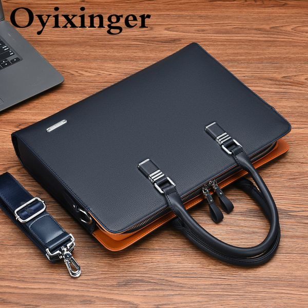 oyixinger men's bag fashion leather business briefcase lapcasual large capacity handbag
oyixinger men's bag fashion leather business briefcase lapcasual large capacity handbag
