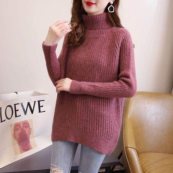 women's sweaters autumn and winter warm knitted turtleneck sweater casual loose thick all-match bottoming pullover 2021, White;black
women's sweaters autumn and winter warm knitted turtleneck sweater casual loose thick all-match bottoming pullover 2021, White;black