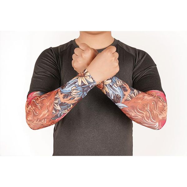 style tattoo summer sun protection sleeves chinese flower arm riding cool driving printing elbow & knee pads, Black;gray
style tattoo summer sun protection sleeves chinese flower arm riding cool driving printing elbow & knee pads, Black;gray