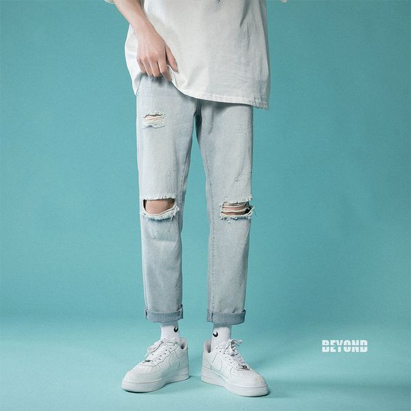 summer ripped jeans mens slim fashion casual light blue straight-leg jeans men streetwear hip-hop hole denim trousers mens
summer ripped jeans mens slim fashion casual light blue straight-leg jeans men streetwear hip-hop hole denim trousers mens