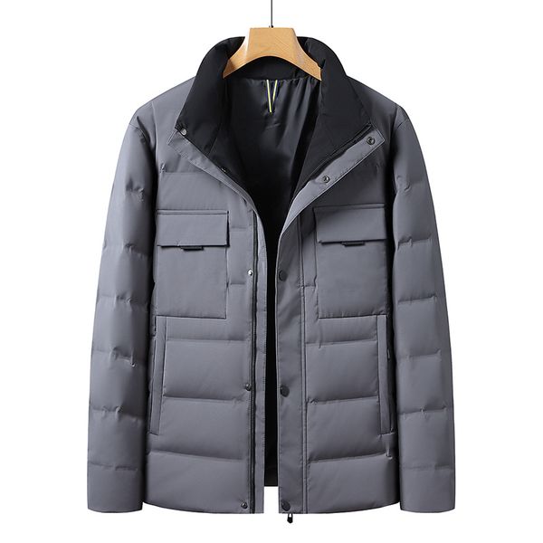 men's parkas jacket 90 white duck down high-quality winter jacket for young and middle-aged, Black
men's parkas jacket 90 white duck down high-quality winter jacket for young and middle-aged, Black
