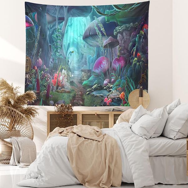 tapestries fantasy magic mushroom forest print pattern tapestry 1 piece 
tapestries fantasy magic mushroom forest print pattern tapestry 1 piece