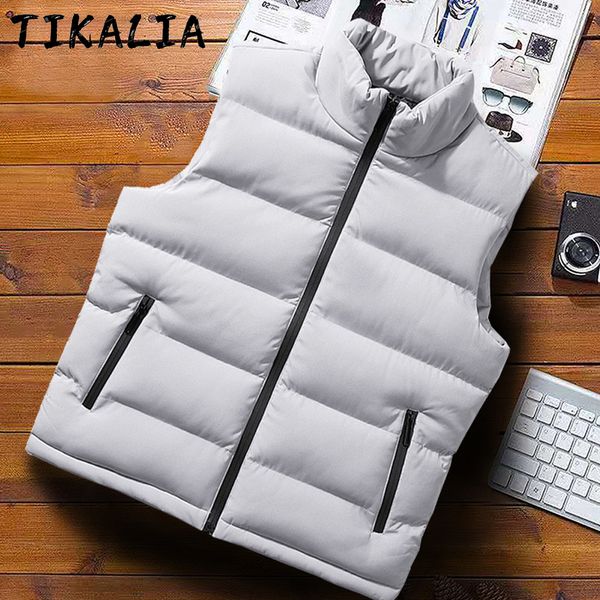 cotton men's vt, solid color svels et, light casual coat, autumn and winter, Black;white
cotton men's vt, solid color svels et, light casual coat, autumn and winter, Black;white