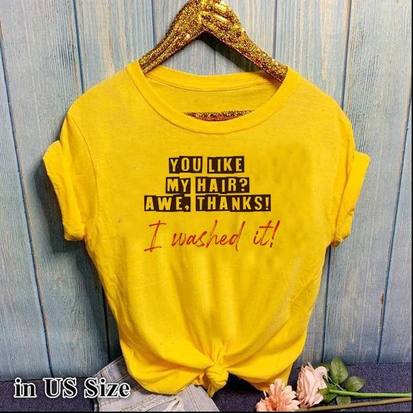 you womens like my hair letter print t shirt women short sleeve o neck loose summer tee camisetas mujer, White
you womens like my hair letter print t shirt women short sleeve o neck loose summer tee camisetas mujer, White