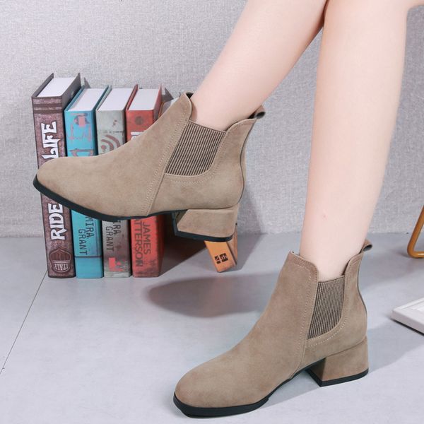 boots ankle boot with retro elastic band, women's winter boot, slip-on for women, middle square heel, plus size 23eq, Black
boots ankle boot with retro elastic band, women's winter boot, slip-on for women, middle square heel, plus size 23eq, Black