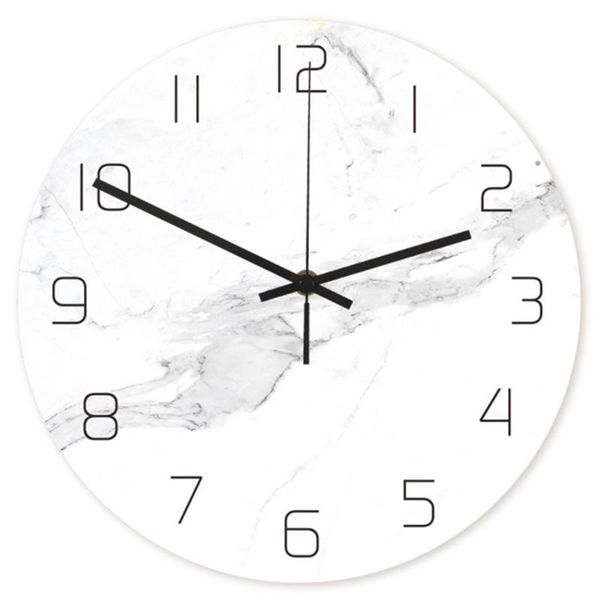 1pc wall clock white marble grain uv print hanging acrylic round decorative without battery clocks
1pc wall clock white marble grain uv print hanging acrylic round decorative without battery clocks
