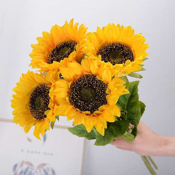 decorative flowers & wreaths 4 pcs artificial sunflower fake plants home-decoration wedding office decor
decorative flowers & wreaths 4 pcs artificial sunflower fake plants home-decoration wedding office decor