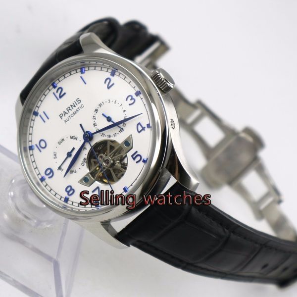 4m pair white marker plate brown leather band power reserve indicator deployment closure st 2505 automatic human watch, Slivery;brown
4m pair white marker plate brown leather band power reserve indicator deployment closure st 2505 automatic human watch, Slivery;brown