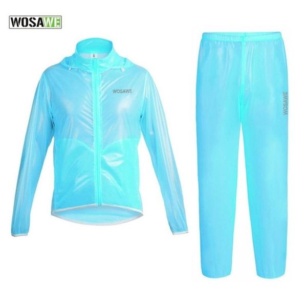 racing sets wosawe cycling transparent raincoat mountain bike long sleeve suit split skin set jersey, Black;blue
racing sets wosawe cycling transparent raincoat mountain bike long sleeve suit split skin set jersey, Black;blue