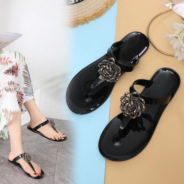 slippers fashion women flip flop bohemian style beautiful pearls jelly flat (size 36-41), Black
slippers fashion women flip flop bohemian style beautiful pearls jelly flat (size 36-41), Black