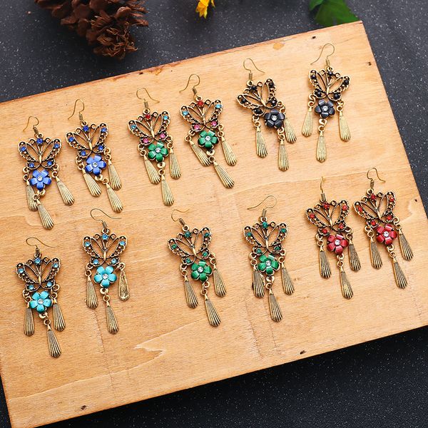 butterfly gold metal hollow tassel long earrings boho ethnic vintage dangle hanging earrings for women indian jewelry, Silver
butterfly gold metal hollow tassel long earrings boho ethnic vintage dangle hanging earrings for women indian jewelry, Silver