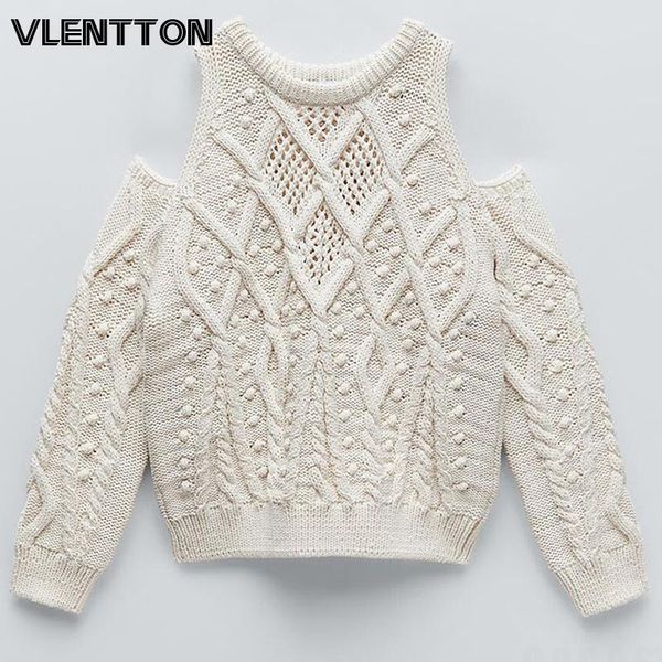 women's sweaters 2021 spring autumn women pullover cut out knit sweater elegant long sleeve cold shoulders female pompom appliques knit, White;black
women's sweaters 2021 spring autumn women pullover cut out knit sweater elegant long sleeve cold shoulders female pompom appliques knit, White;black