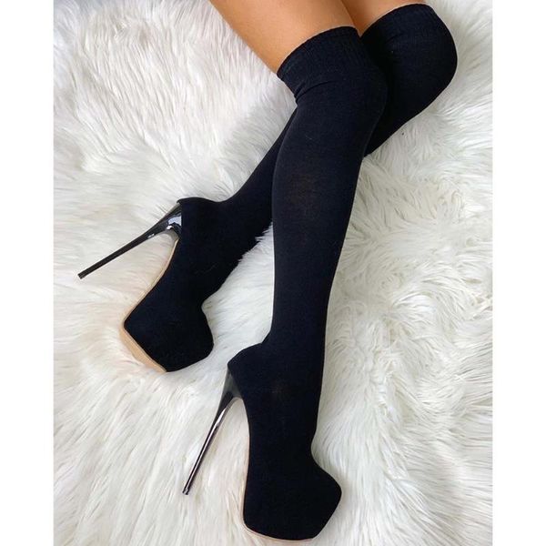 boots karin drop great quality woman shoes party ultra high thin heels slip-on kinnting sock thigh, Black
boots karin drop great quality woman shoes party ultra high thin heels slip-on kinnting sock thigh, Black