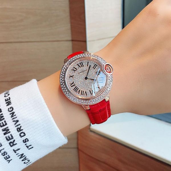 wristwatches women watches rhinestone dial quartz watch leather diamond bracelet wristwatch laies wrist montre gift, Slivery;brown
wristwatches women watches rhinestone dial quartz watch leather diamond bracelet wristwatch laies wrist montre gift, Slivery;brown
